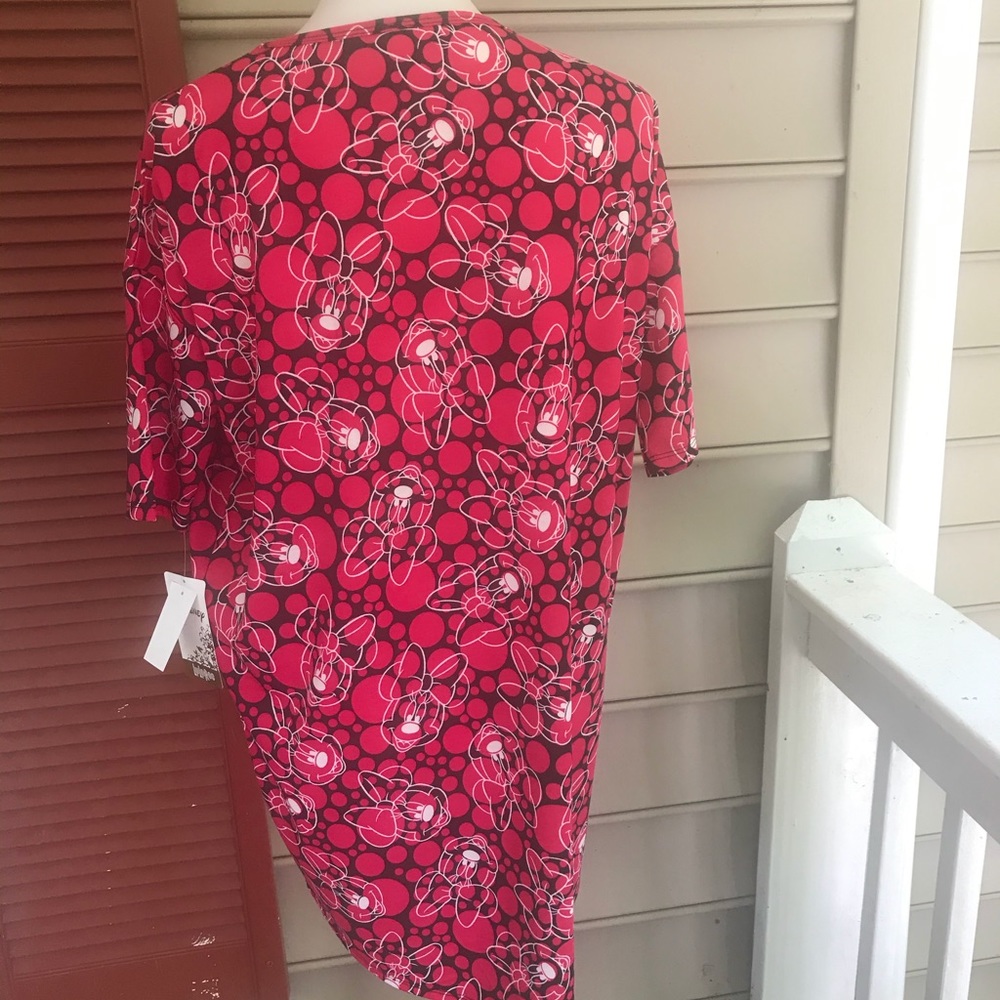 LuLaRoe Disney Minnie Pink Irma Top XS FREE SHIP - Picture 3 of 5